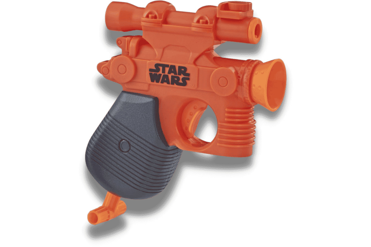 nerf star wars microshots han solo transparent